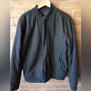 Banana Republic Wool Bomber Jacket, L, Dark blue